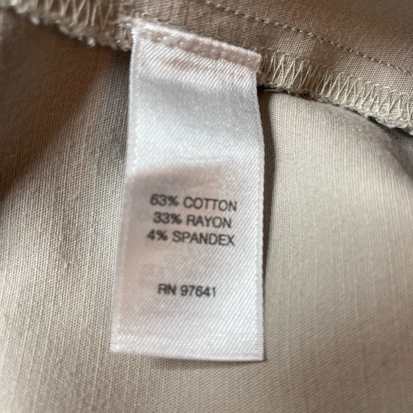 J Jill beige pull on pants - Picture 4 of 4